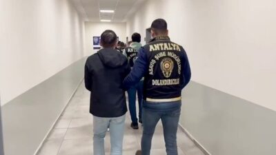 Antalya’da işe alma vaadiyle insanları kandırıp para isteyen 7 şahıs