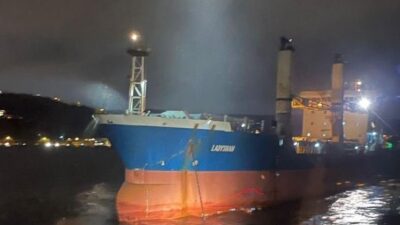 İstanbul Boğaz’ında demiri dolanan kargo gemisi Kıyı Emniyeti Genel Müdürlüğü