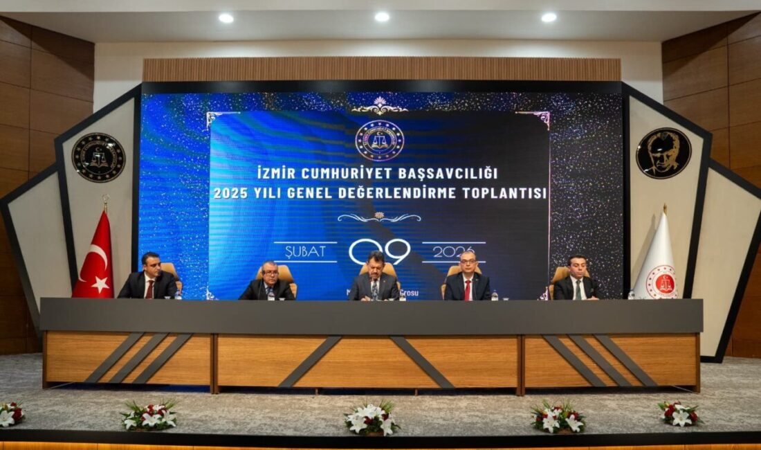 İzmir Cumhuriyet Başsavcılığı tarafından düzenlenen toplantıda, 2025 yılının faaliyetleri ve