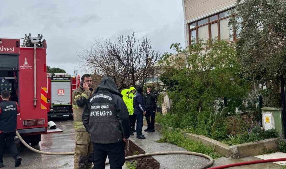 İzmir’de bir evde çıkan yangında dumandan etkilenen bir kişi yaşamını