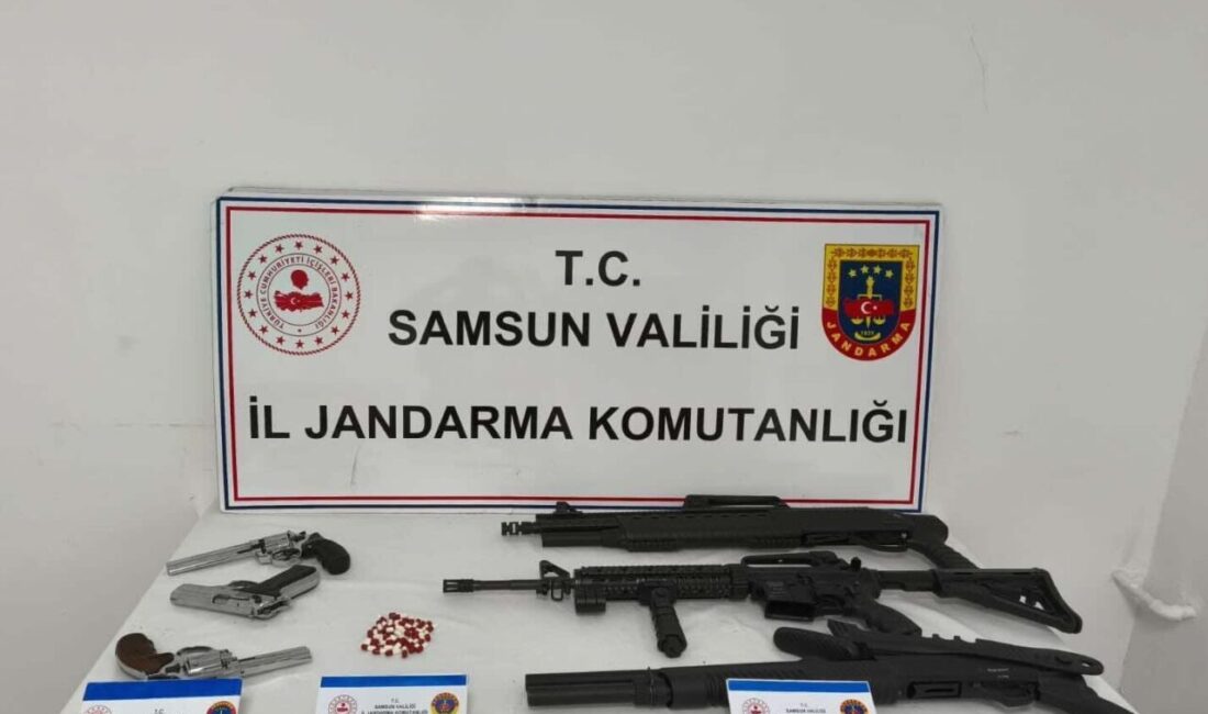 Samsun’un İlkadım ilçesinde jandarma ekiplerince düzenlenen operasyonda uyuşturucu hap ve