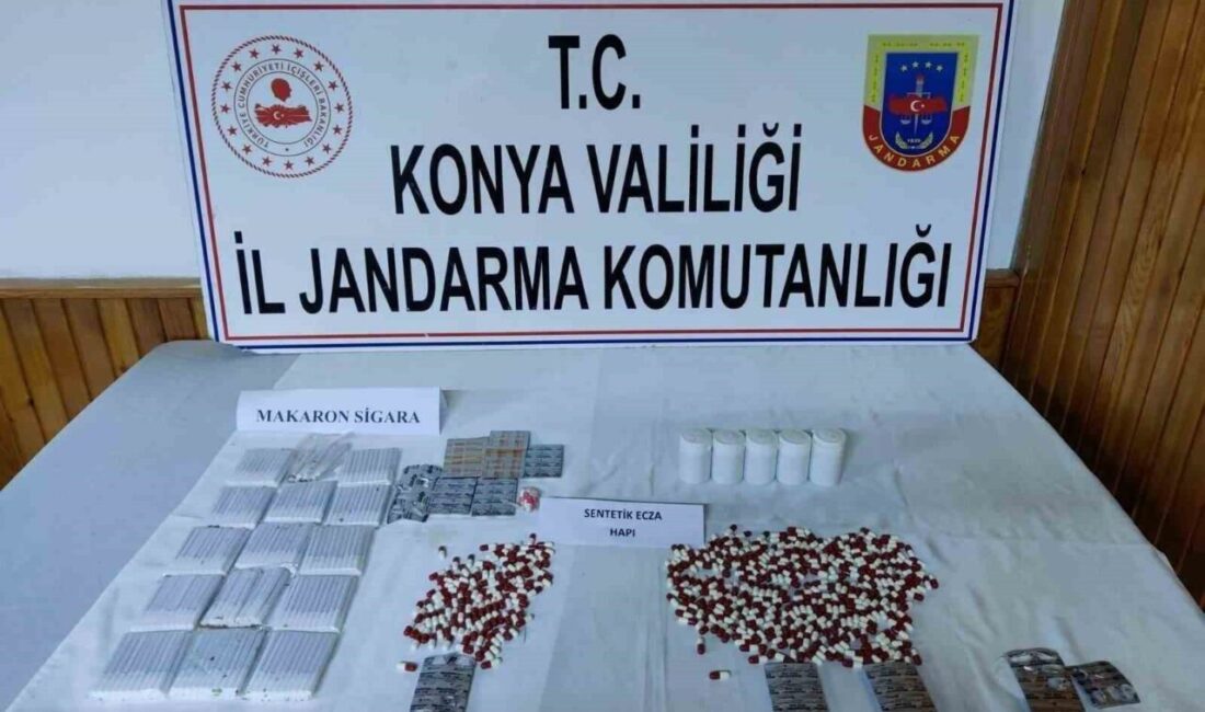 Konya’da jandarma ekiplerince uyuşturucu tacirlerine yönelik sürdürülen çalışmalarda ocak ayı
