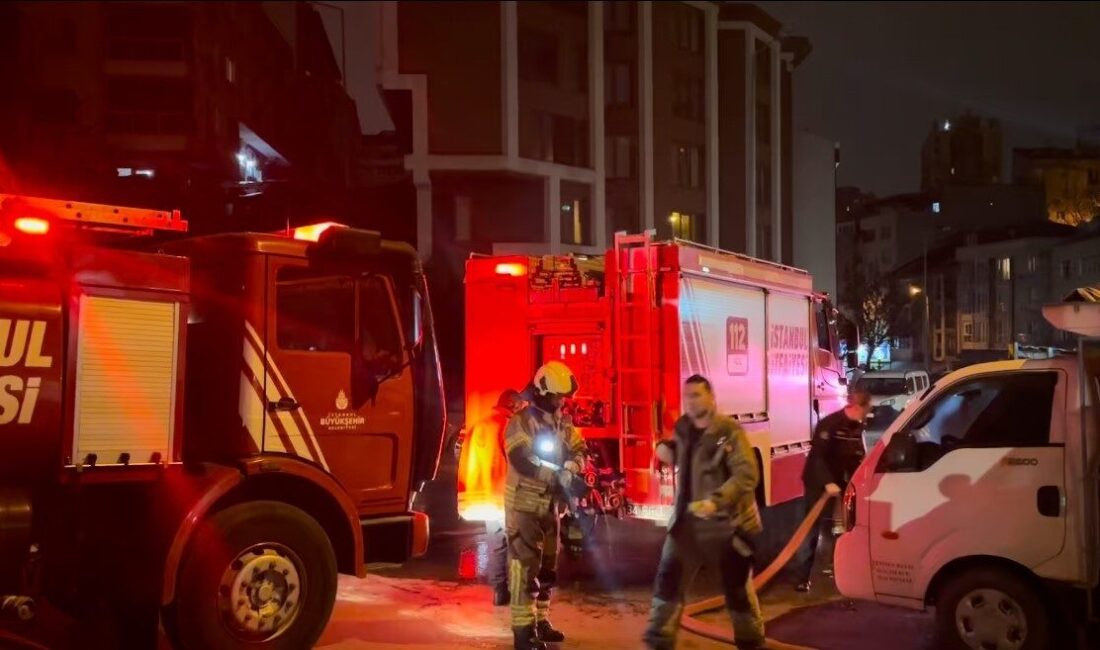 Kağıthane’de iddiaya göre 4 katlı metruk binanın giriş katına ısınmak