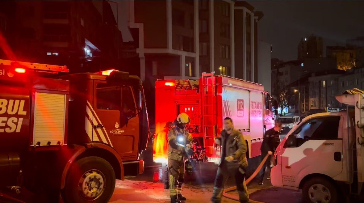 Kağıthane’de iddiaya göre 4 katlı metruk binanın giriş katına ısınmak