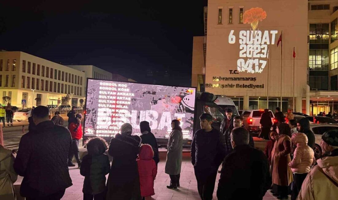 Kahramanmaraş’ta, 6 Şubat depremlerinde hayatını kaybeden vatandaşlar için anma programı