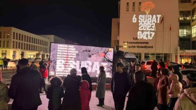 Kahramanmaraş’ta, 6 Şubat depremlerinde hayatını kaybeden vatandaşlar için anma programı