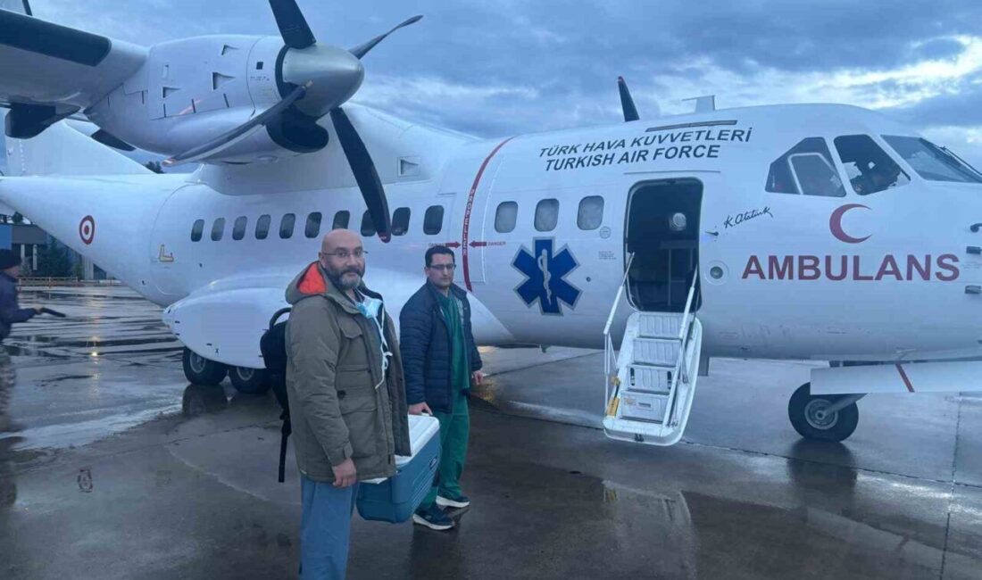 Milli Savunma Bakanlığı (MSB), Hava Kuvvetleri Komutanlığına ait ambulans uçağın,