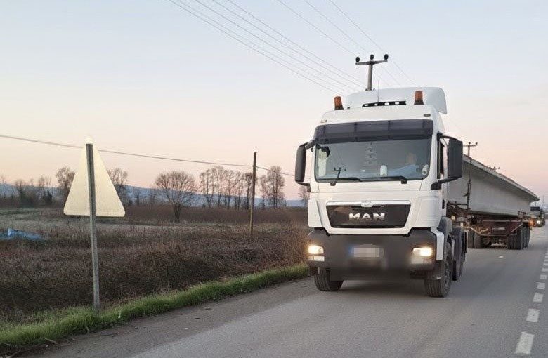 Samsun-Ordu Devlet Karayolunda kantara girmeden denetimden kaçan ağır tonajlı araçlara