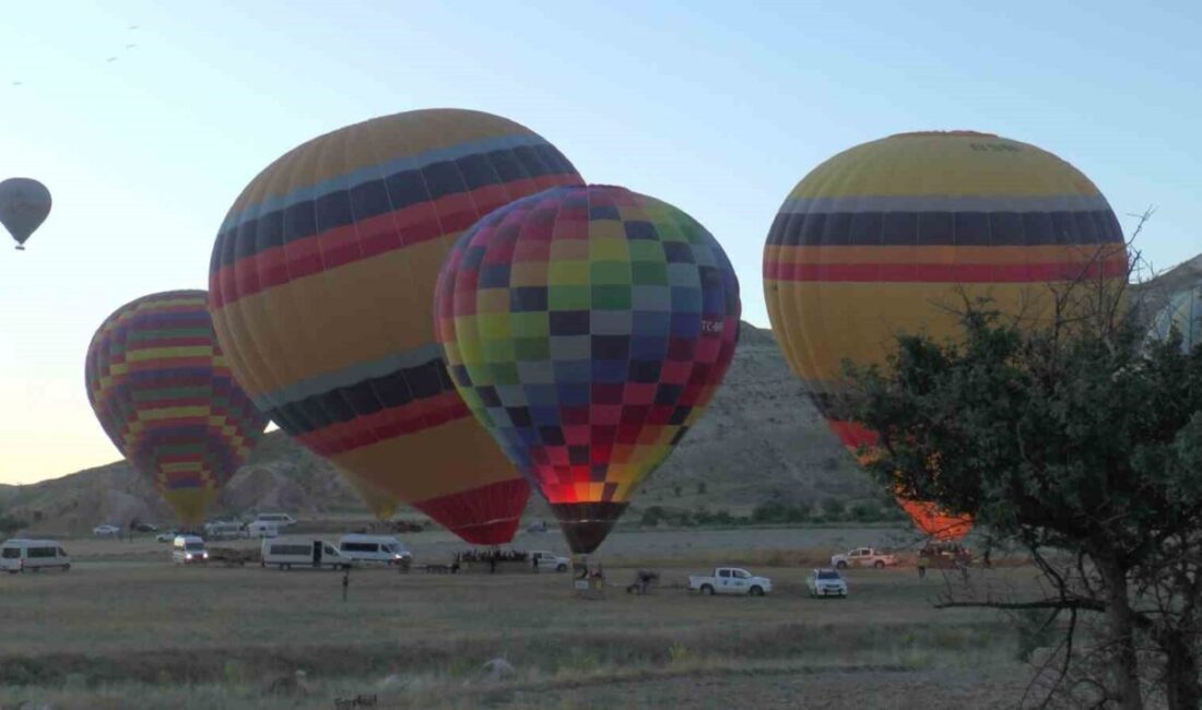 Nevşehir’in dünyaca ünlü turizm merkezi Kapadokya’da sıcak hava balon turizmi