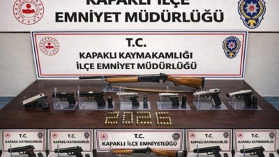 Tekirdağ’ın Kapaklı ilçesinde ocak ayı boyunca gerçekleştirilen polis operasyonlarında yüklü