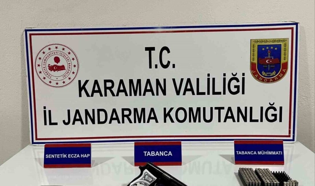 Karaman’da jandarma ekiplerince gerçekleştirilen uygulamalarda uyuşturucu maddeler ile makaronlar ele