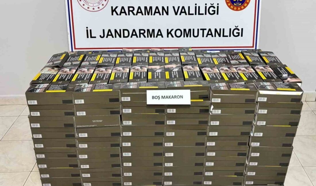 Karaman’da jandarmanın yaptığı uygulamalarda uyuşturucu ve kaçak sigaralar ele geçirilirken,