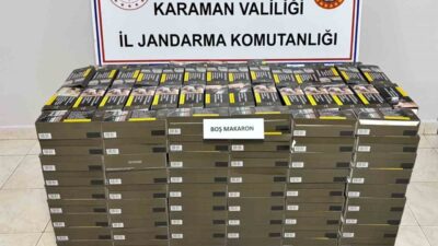 Karaman’da jandarmanın yaptığı uygulamalarda uyuşturucu ve kaçak sigaralar ele geçirilirken,