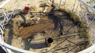 Karaman’ın Sarıveliler ilçesine bağlı Göktepe beldesinde mezarlıkta çıkan ve çeşitli