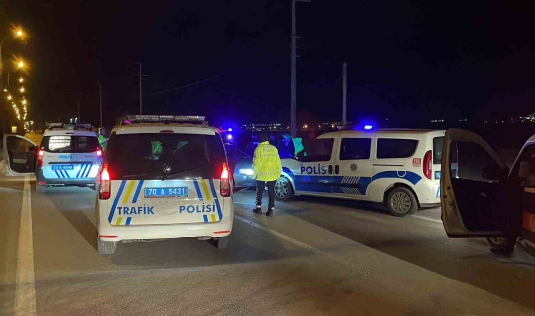 Karaman’da polisin ’dur’ ihtarına uymayarak kaçan alkollü sürücü, yaşanan kovalamaca