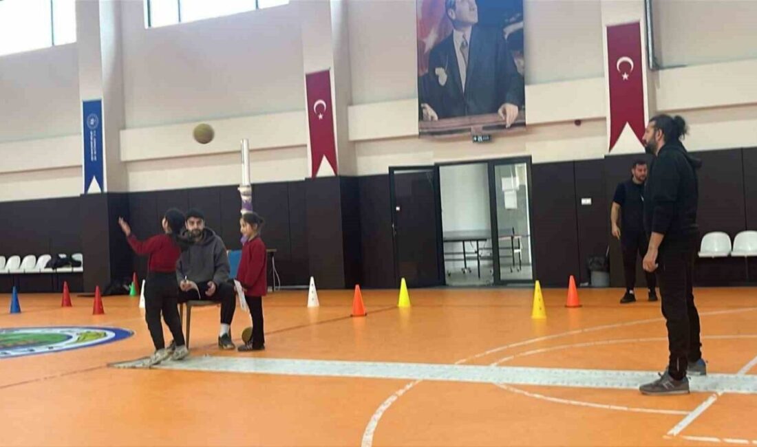 Geleceğin sporcularının keşfedildiği, çocukların potansiyelini ortaya çıkaran yetenek taraması Aydın’ın