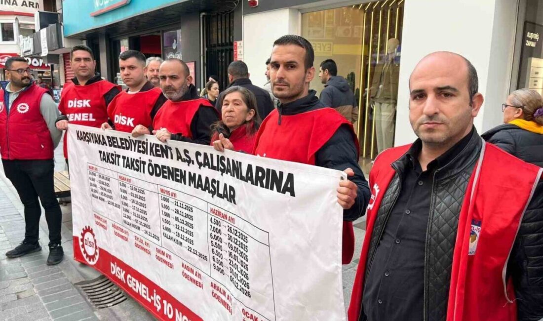 Karşıyaka Belediyesi bünyesinde çalışan işçiler, 7 aydır süregelen maaş krizi