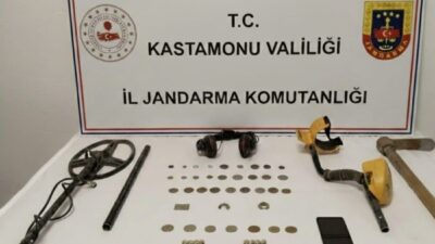 Kastamonu’da jandarma ekiplerince tarihi eser kaçakçılığına yönelik düzenlenen operasyonda çok