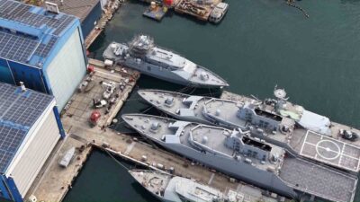 Tuzla’da Katar Deniz Kuvvetleri için inşa edilen iki adet 50