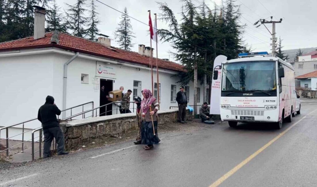 Niğde İl Sağlık Müdürlüğü’nce oluşturulan mobil sağlık timleri; kent merkezine