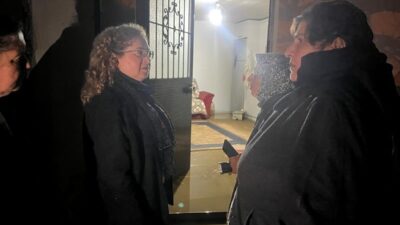 Germencik Kaymakamı Sultan Doğru ilçede etkili olan yağış sonrası evleri