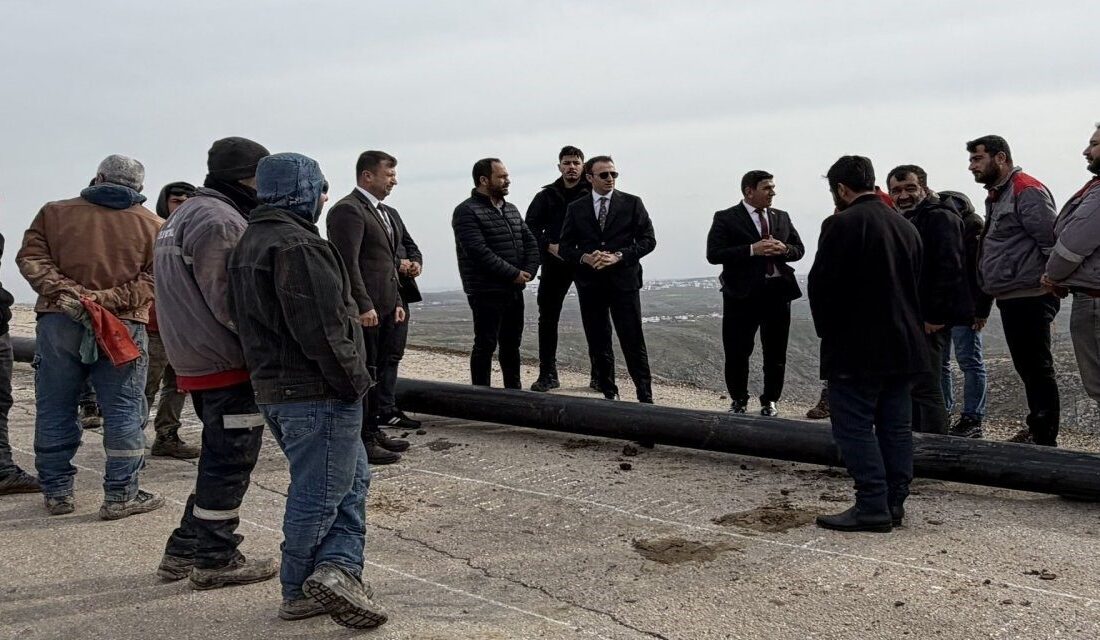 Şırnak’ın Güçlükonak Kaymakamı Semih Memiş, su altyapı çalışmalarını yerinde inceledi.