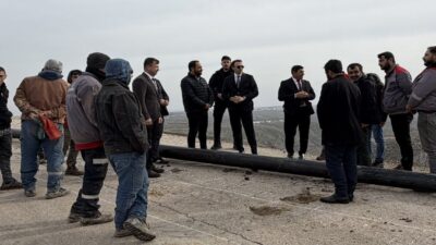 Şırnak’ın Güçlükonak Kaymakamı Semih Memiş, su altyapı çalışmalarını yerinde inceledi.