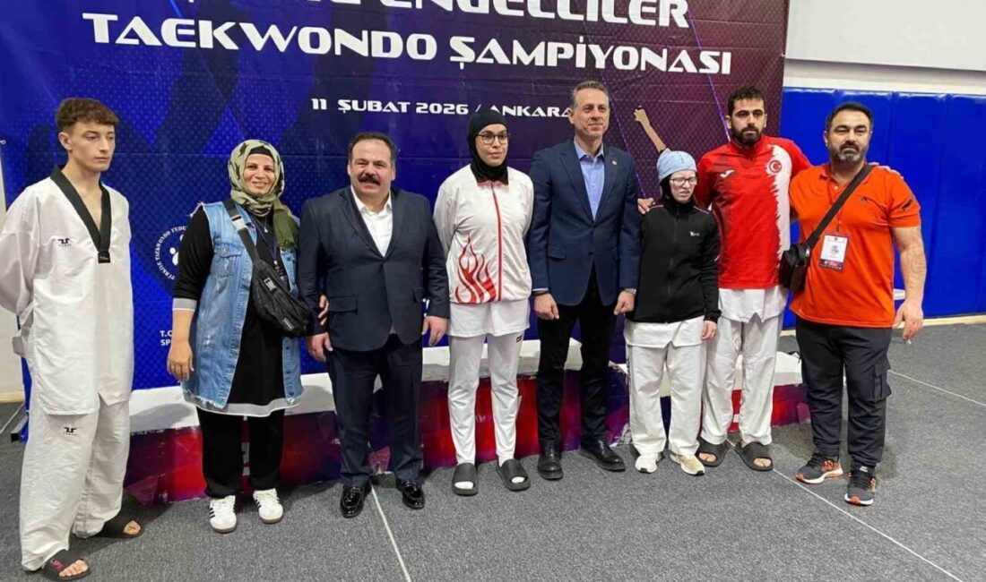 İşitme Engellier Türkiye Taekwondo Şampiyonası’nda Kayseri takımı, ilk kez kulüp
