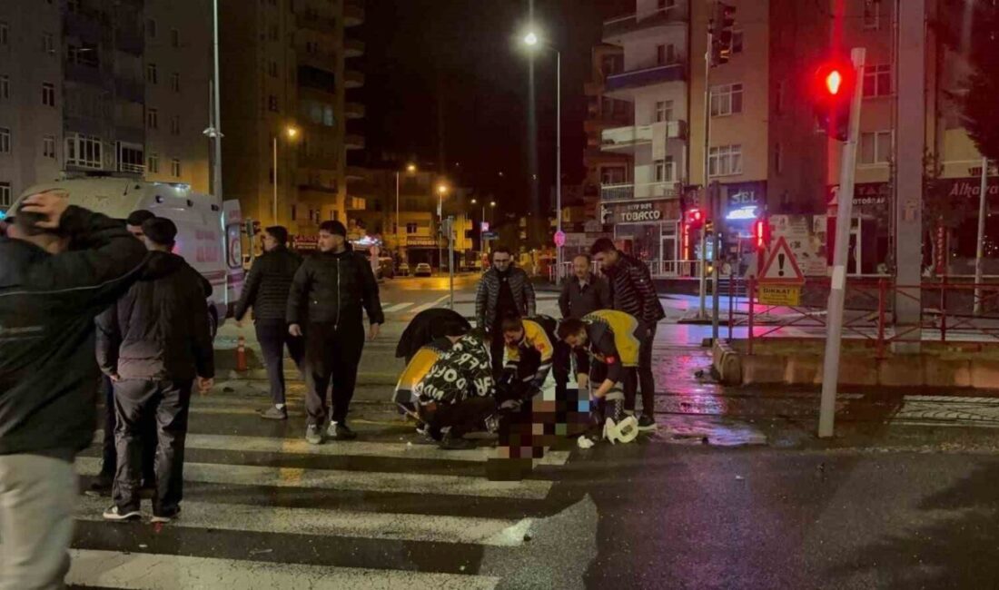 Kayseri’nin Talas ilçesinde ciple otomobilin karıştığı trafik kazasında, motosiklette bulunan