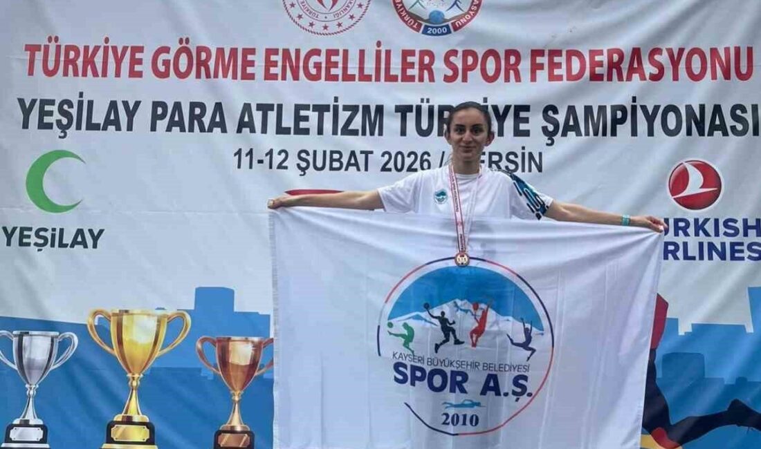 Mersin’de düzenlenen Yeşilay Para Atletizm Türkiye Şampiyonası’nda Kayserili sporcuları önemli