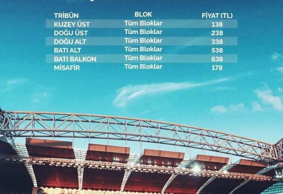 Süper Lig’in 21.Haftasında oynanacak Kayserispror-Kocaelispor maçının bilet fiyatları belli oldu.