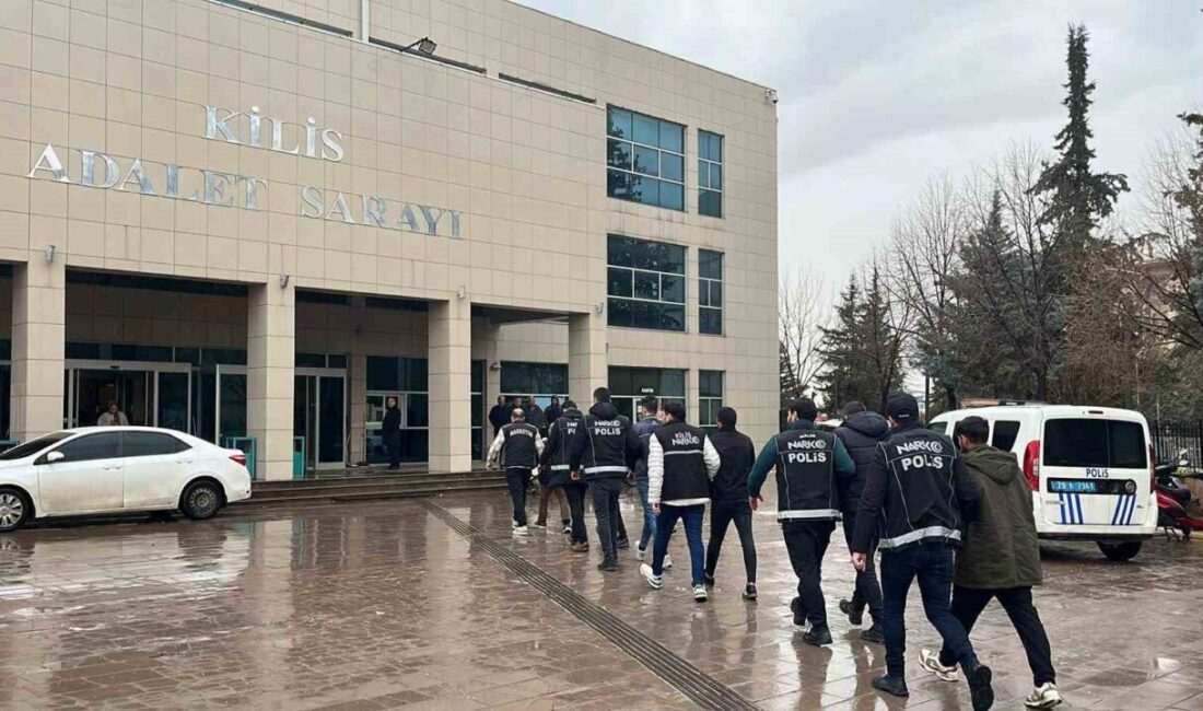 Kilis’te narkotik ekiplerince düzenlenen eş zamanlı operasyonda 9 şüpheli gözaltına