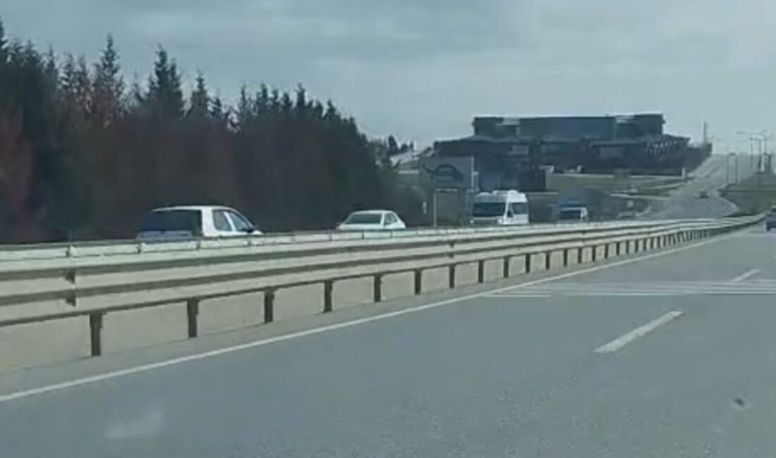 Edirne-Havsa karayolunda kilometrelerce ters yönde ilerleyerek trafiği birbirine katan sürücü,