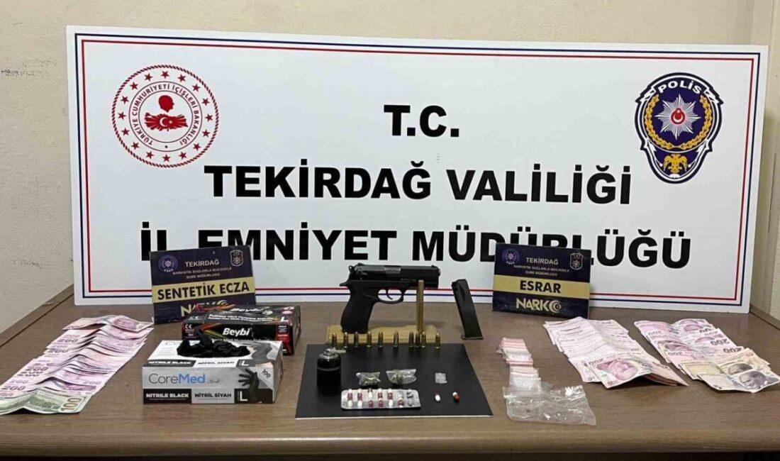 Türkmenistan adli makamlarınca kırmızı bültenle aranan uyuşturucu taciri, Tekirdağ’ın Kapaklı