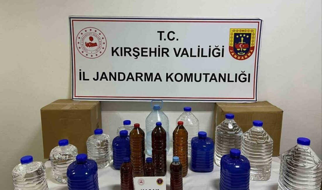 KIRŞEHİR(İHA)– Kırşehir’de jandarma ekipleri tarafından düzenlenen kaçak alkol operasyonunda 28
