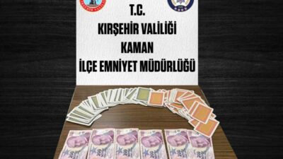 KIRŞEHİR (İHA) – Kırşehir’de polis ekipleri tarafından düzenlenen kumar operasyonunda