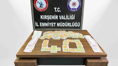 KIRŞEHİR (İHA) – Kırşehir’de düzenlenen kumar operasyonunda 5 kişiye 58