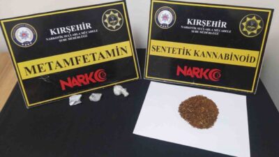 KIRŞEHİR (İHA) – Kırşehir’de polis durdurduğu araçta uyuşturucu madde ile