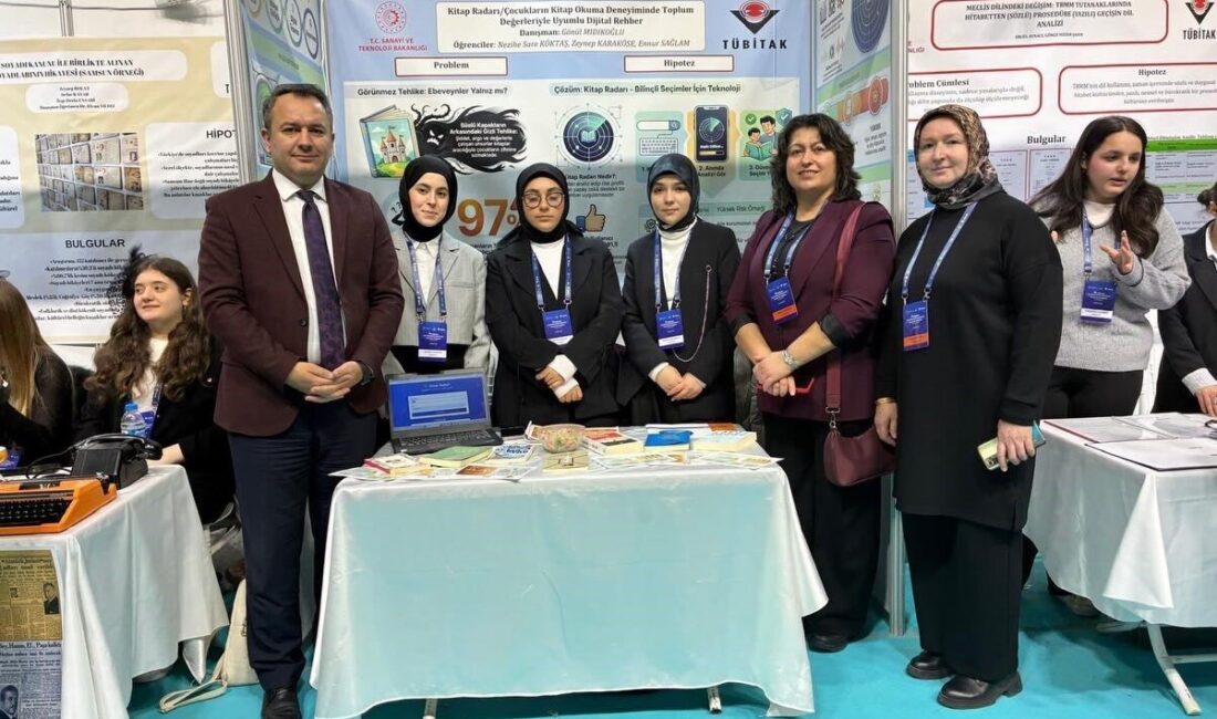 Samsun’da düzenlenen TÜBİTAK 2204-A Lise Öğrencileri Araştırma Projeleri Yarışması’nda Çarşamba