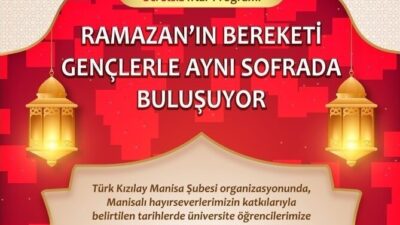 Türk Kızılay Manisa Şubesi, hayırseverlerin katkılarıyla Manisa Celal Bayar Üniversitesi