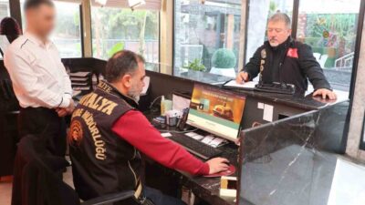 Antalya İl Emniyet Müdürlüğü ekiplerince il genelinde konaklama tesisleri ile