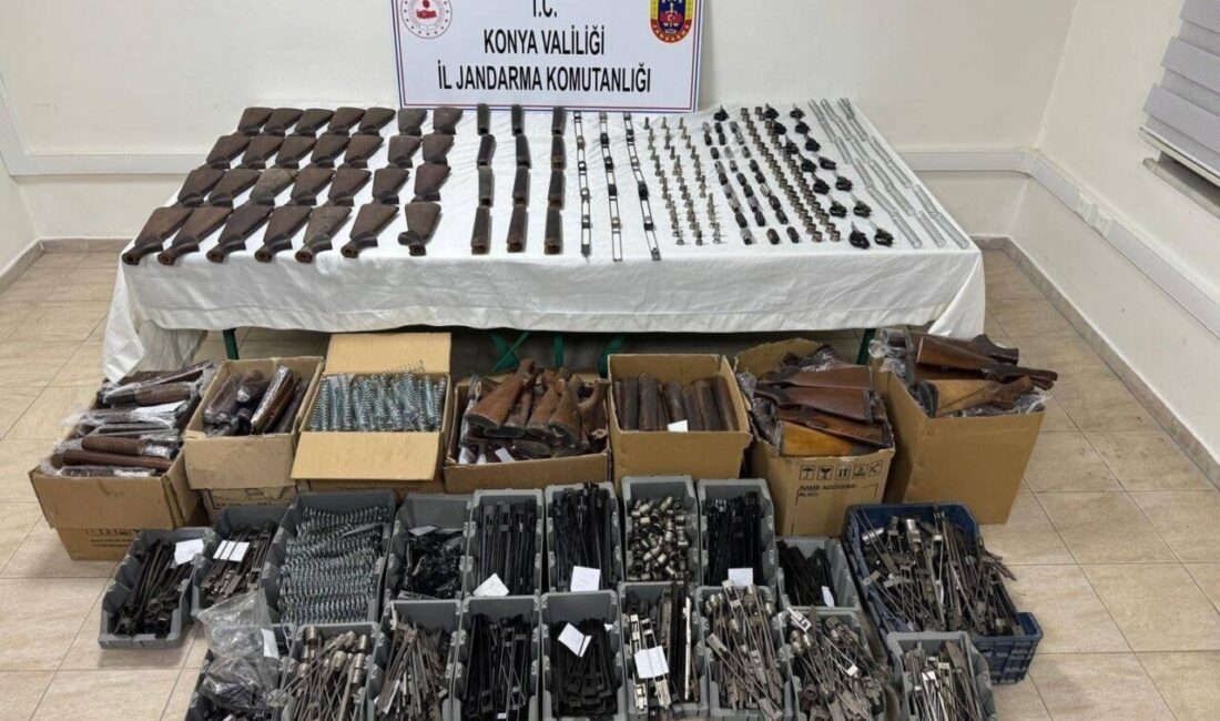 Konya’da jandarma ekiplerince ocak ayında düzenlenen 7 ayrı silah operasyonunda
