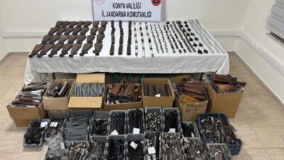 Konya’da jandarma ekiplerince ocak ayında düzenlenen 7 ayrı silah operasyonunda