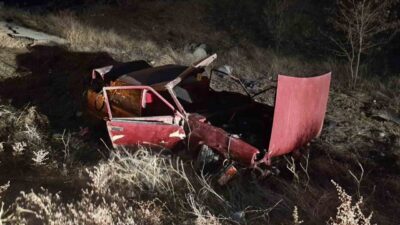 Konya’da kontrolden çıkan otomobilin araziye devrilmesi sonucu 1 kişi yaralandı.