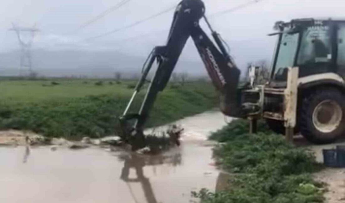 Küçük Menderes Nehri’nin taşması sonucu Bayındır’da birçok mahallede tarım arazileri