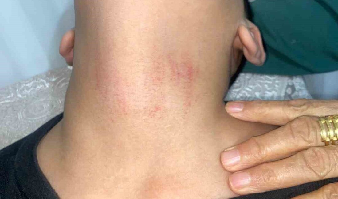 İstanbul Küçükçekmece’de bir ortaokul öğrencisi, yerde gördüğü Türk bayrağını kaldırıp