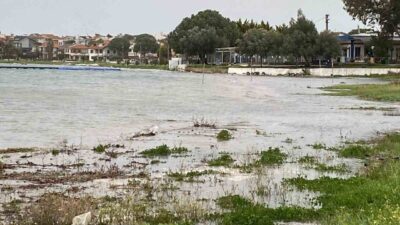 Balıkesir’in Ayvalık ilçesinde hızı saatte 65 ile 90 kilometreyi aşan