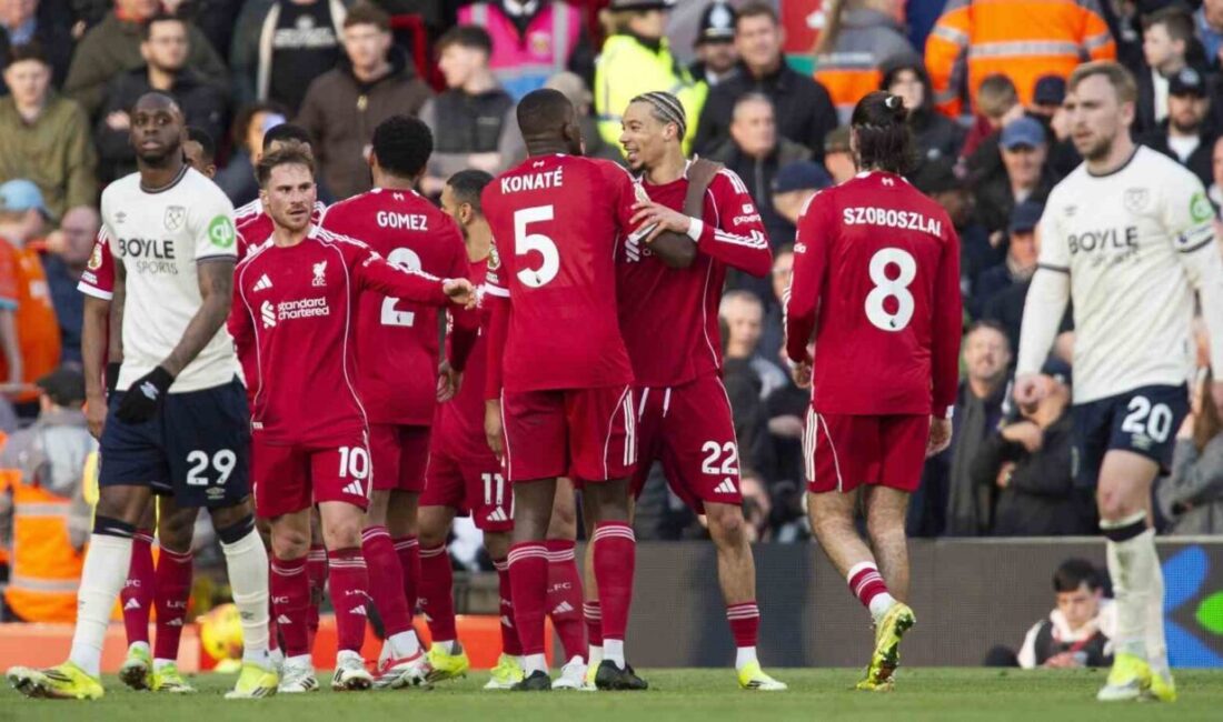 İngiltere Premier Lig’de West Ham United’ı konuk eden Liverpool, mücadeleden