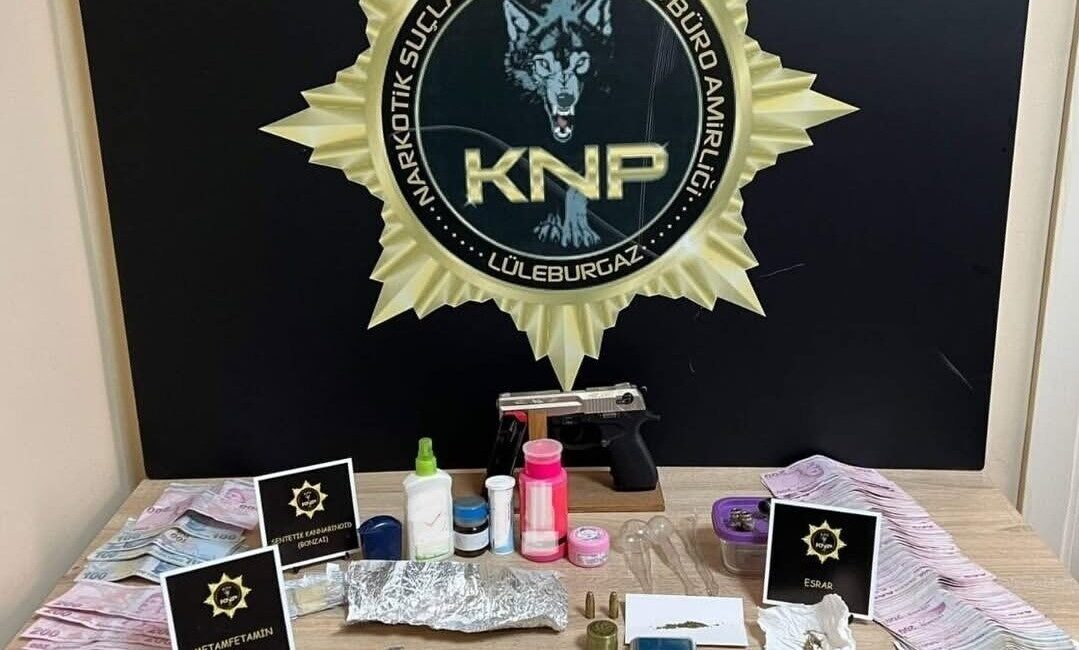 Kırklareli’nin Lüleburgaz ilçesinde uyuşturucu madde imal ve ticareti yapan şahıslara