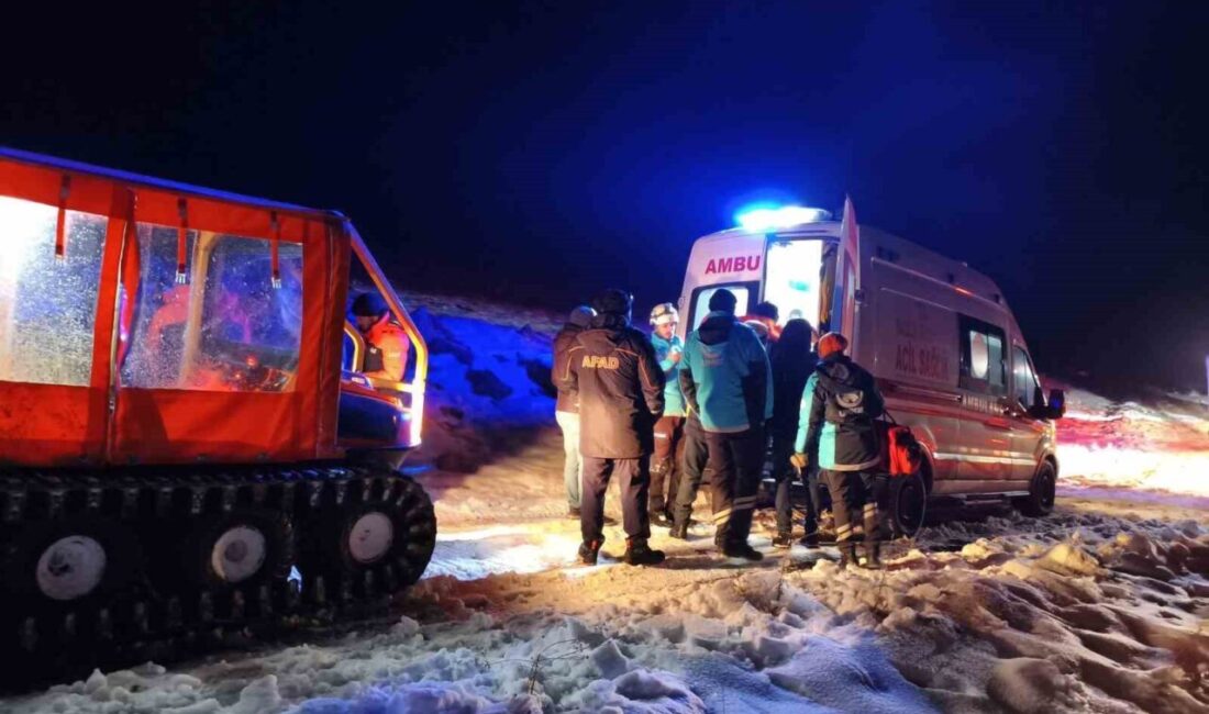 Kayseri’nin Sarız ilçesinde dağlık bölgede mahsur kalan 3 işçi ekipler